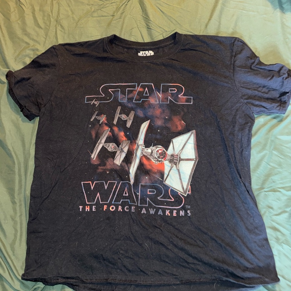 Star Wars Black and Green Cotton T-Shirt XL